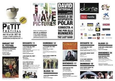 Cuatro actuaciones teatrales y doble sesi�n de cine completan el cartel m�s ambicioso del Petit Festival 