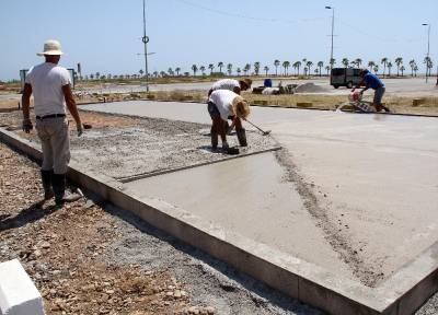 Arenal Sound construye las nuevas duchas de los cámpings