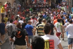 Encierro rápido y limpio el del sábado en Les Penyes en Festes