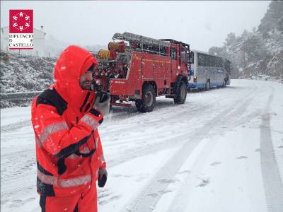 La nieve llega a l'Alcalatén