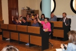 El PSOE pide la dimisión de Pallardó y Cibur añade la del alcalde en un tenso pleno al que asiste media plantilla de la Policía Local de Burriana