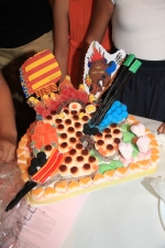 La Mercé tira la traca a Miriam García y Ainara Caballero y sus respectivas cortes de honor