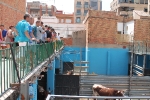 Los aficionados taurinos disfrutan con el encierro de Dani Machancoses