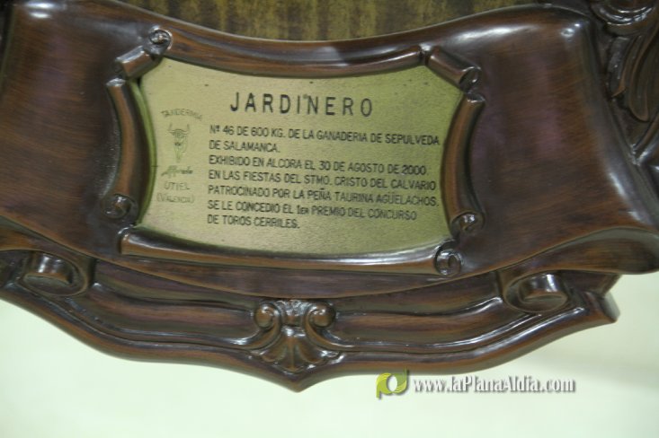 L'Alcora expone las cabezas de los toros Ratonero, Avión, Limonero y Naranjito