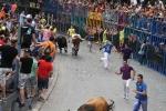 Burriana se estrena en los encierros de toros cerriles con un herido grave y once leves