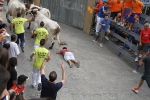 Burriana se estrena en los encierros de toros cerriles con un herido grave y once leves