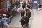 Burriana se estrena en los encierros de toros cerriles con un herido grave y once leves