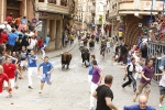 Burriana se estrena en los encierros de toros cerriles con un herido grave y once leves