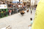Burriana se estrena en los encierros de toros cerriles con un herido grave y once leves