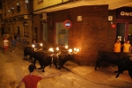 Multitudinario encierro de toros embolados