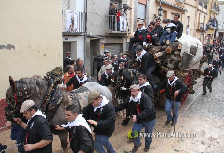 60.000 kilos de leña para la hoguera de Sant Antoni de Borriol
