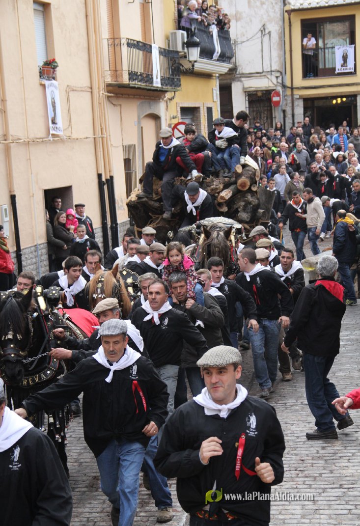 60.000 kilos de leña para la hoguera de Sant Antoni de Borriol