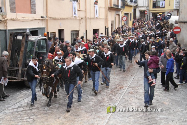 60.000 kilos de leña para la hoguera de Sant Antoni de Borriol