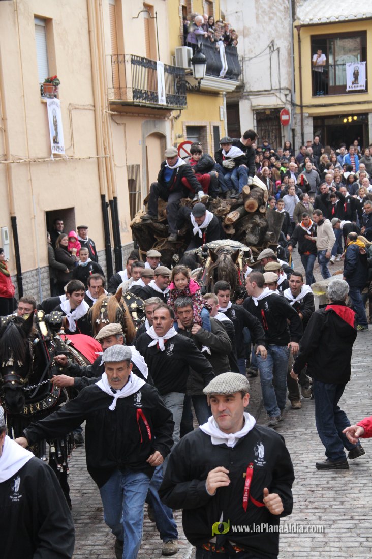 60.000 kilos de leña para la hoguera de Sant Antoni de Borriol