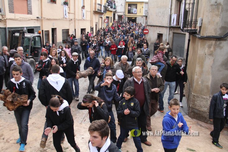 60.000 kilos de leña para la hoguera de Sant Antoni de Borriol