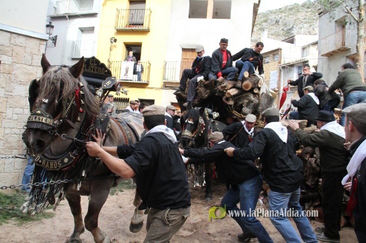 60.000 kilos de leña para la hoguera de Sant Antoni de Borriol