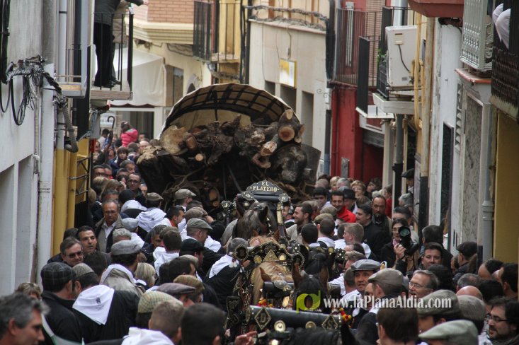 60.000 kilos de leña para la hoguera de Sant Antoni de Borriol
