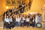 Alumnas de intercambio de Lancaster visitan el Ayuntamiento de la Vall d'Uixó