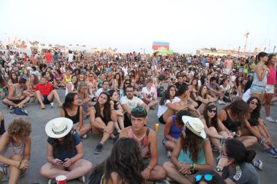 Arenal Sound reducir el espacio del recinto de conciertos para crear una calle de emergencia