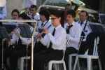 La banda de música ofreció un concierto en la Plaça del Mercat