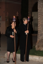 Participativo desfile procesional del Santo Entierro en Les Alqueries