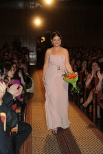 Paula Rico recibe la  banda de Reina de las fiestas de Vila-real