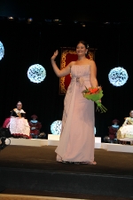 Paula Rico recibe la  banda de Reina de las fiestas de Vila-real