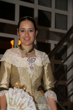 Paula Rico recibe la  banda de Reina de las fiestas de Vila-real