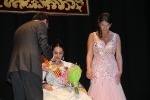 Paula Rico recibe la  banda de Reina de las fiestas de Vila-real
