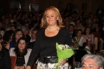 Paula Rico recibe la  banda de Reina de las fiestas de Vila-real