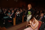Paula Rico recibe la  banda de Reina de las fiestas de Vila-real
