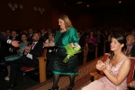 Paula Rico recibe la  banda de Reina de las fiestas de Vila-real