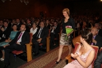 Paula Rico recibe la  banda de Reina de las fiestas de Vila-real