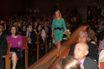 Paula Rico recibe la  banda de Reina de las fiestas de Vila-real