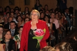 Paula Rico recibe la  banda de Reina de las fiestas de Vila-real