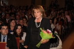 Paula Rico recibe la  banda de Reina de las fiestas de Vila-real