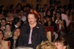Paula Rico recibe la  banda de Reina de las fiestas de Vila-real