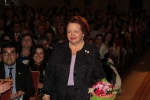 Paula Rico recibe la  banda de Reina de las fiestas de Vila-real