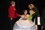 Paula Rico recibe la  banda de Reina de las fiestas de Vila-real