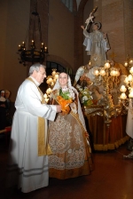 Multitudinaria ofrenda a Sant Pasqual