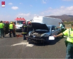 Importantes retenciones en la autovía dirección Castellón por un accidente múltiple
