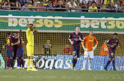 El Villarreal cede en los ltimos minutos ante el Barcelona (0-1)