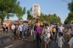 Vila-real vive una 'tornà' de la Mare de Déu de Gràcia pasada por agua