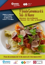 Casa Sonia y el Mesón el Coll participan en las IV Jornadas Gastrónomicas de la Trufa-Alt Maestrat