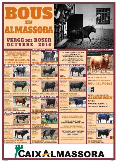 Almassora inaugura hoy su cartel de 'bous al carrer'