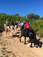 Medio centenar de Aficionados al caballo disfrutan de los paisajes de Atzeneta