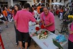 Flores y 'garbonets' para el patrón