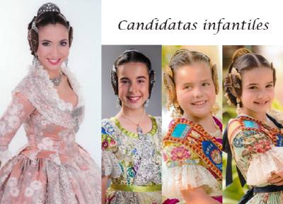 Burriana ya tiene Reina Fallera 2016 y tres aspirantes a Reina Fallera Infantil