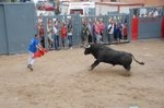 Lleno en el recinto de los toros y primer herido de la fiestas