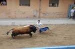 Lleno en el recinto de los toros y primer herido de la fiestas